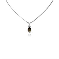 14K WHITE GOLD 3.00CT BLACK DIAMOND 0.5CT WHITE DI