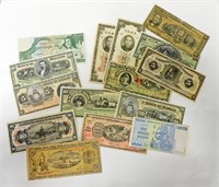 15 pc LARGE FOREIGN CURRENCY / PAPER MONEY