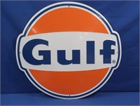 Metal Gulf Sign