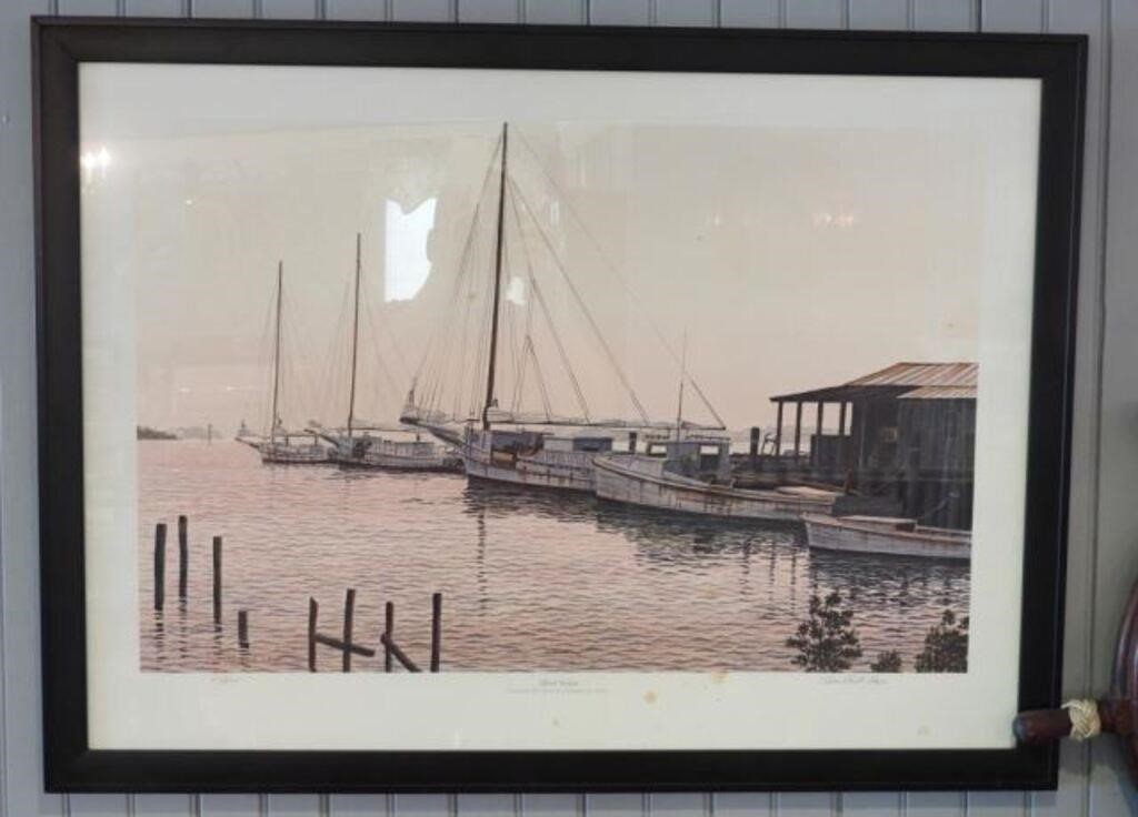 “Silent Season Chesapeake Bay Skipjacks” framed