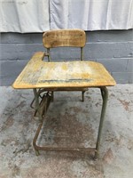 ANTIQUE SCHOOL DESK