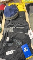 Nike , Starter, and Columbia Clothing Lot