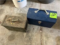 Tool box, ammo box, tools