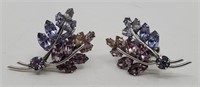 Sherman, Pair of rhinestones earrings