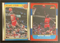 (2) Michael Jordan Reprint Cards