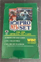 Sealed 1990 NFL Pro Set Card Box