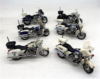 (6) Vintage Harley Davidson Police Motorcycle Mode