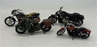 (4) Vintage Harley Davidson, US Army Motorcycle Mo