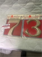 Vintage house numbers