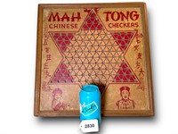Vintage Mah Hong Chess Game Board