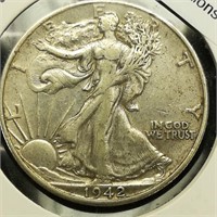 1942 D Walking Liberty 50c