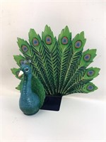 Peacock Metal Bookends