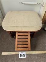 GLIDER STOOL - STAINED