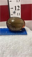 Smokey Brown Polished Quartz Crystal Egg 2"