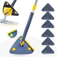 Shine Mop-Triangle Mop  360 Rotatable  6 Pads