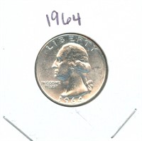 1964 Washington Silver Quarter