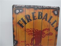 FIREBALL WHISKEY TIN SIGN