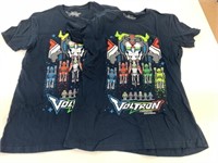 2  New Voltron Size M T-Shirts
