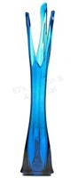 Viking Bluenique Glass Swung Vase