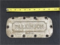 Cast Iron Parkinson name plate