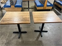 Bid X2 Wood Tables 30” X 24” X 30”