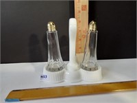 Iridescent Milk Glass S/P Holder repair on handle