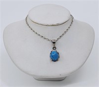 Turquois Sterling Silver Necklace