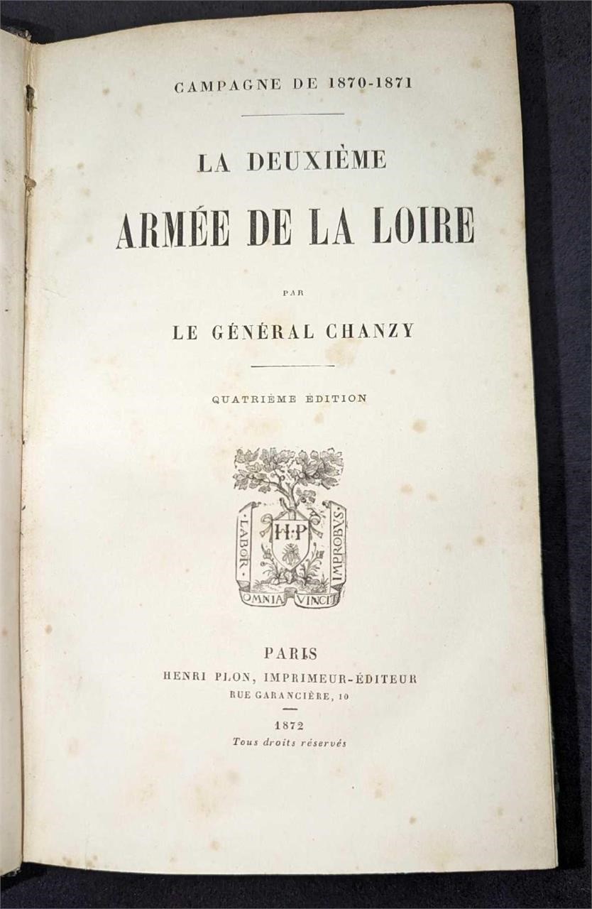 1872 La Deuxieme Armee De La Loire Hardcover
