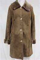 Taupe Shearling coat Size small Retail $1875.00