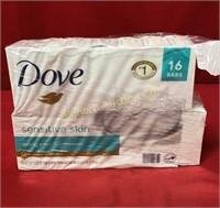 Dove Sensitive Skin Bar Soap 15 Bars in Lot
