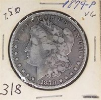1879 Morgan Silver Dollar VG+