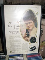 Framed Talc Jonteel advertisement