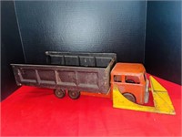 Vintage Roberts Pressed Steel Plow Truck Toy