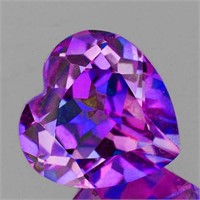 Natural Pinkish Purple Heart Mystic Topaz 16 MM -