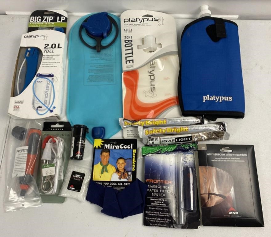 Assorted water filter, water tester, water