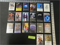 20 Classic Rock Cassette Tapes, Metallica, ACDC