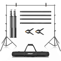 EMART 10 x 12ft (H X W) Photo Backdrop Stand Kit,