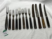 12 pcs. Antique Cutlery & Forks-Civil War Era