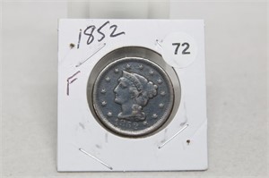 1852 F Large Cent
