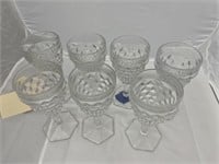 7 Pcs Glass Stemware