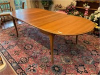 A French-style Walnut Drop-leaf Dining Table