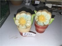 VINTAGE FLOWER SALT/PEPPER