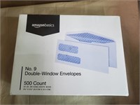 New double window envelopes 500 count