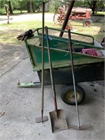 Yard Tools (shovel, hoe, garden rake)