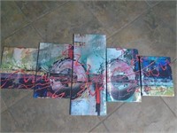 Abstract Wall Art, 5 pc Canvas