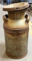 Laramie Valley Cry. Milk Can w/ Lid