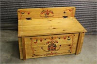 Wood storage chest