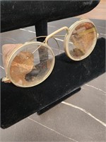 ASP Vintage Wire Rim Safety Glasses with leather