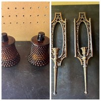 Vintage Gothic Wall Candle Holders