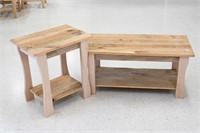 RECLAIMED PENNYROYAL COFFEE & END TABLE